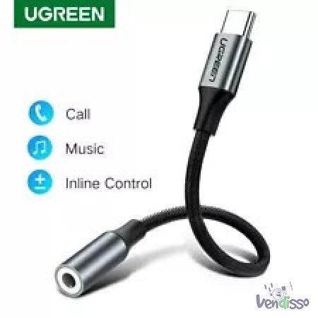Ugreen Usb C Para 3.5mm Adaptador De Fone De Ouvido Aux Tipo C Jack Fone De