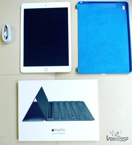 Pack Completo APPLE iPad Pro 9.7 128GB +Smart Keyboard +Cover Case 12M