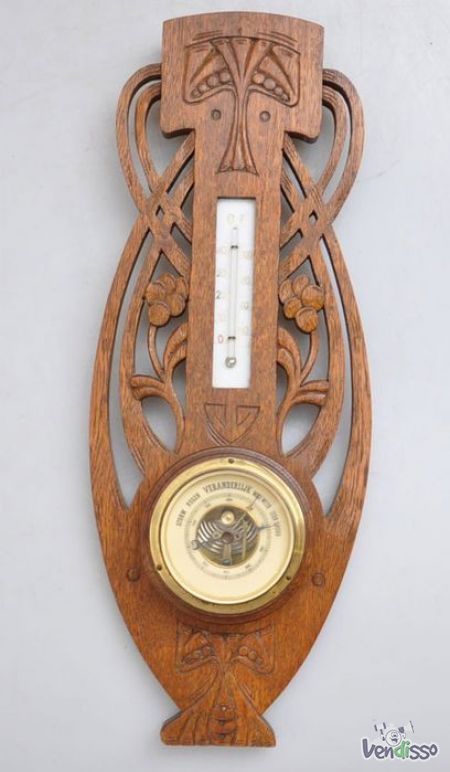 PROMOÇÃO! Barómetro Aneroide, Arte Nova, início séc. XX; made by Lufft