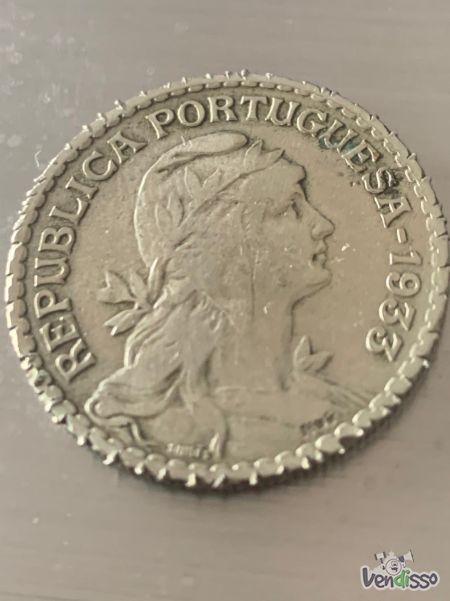 Vendo moeda da Republica Portugues, de 1 escudo  ( Guiné) 1933