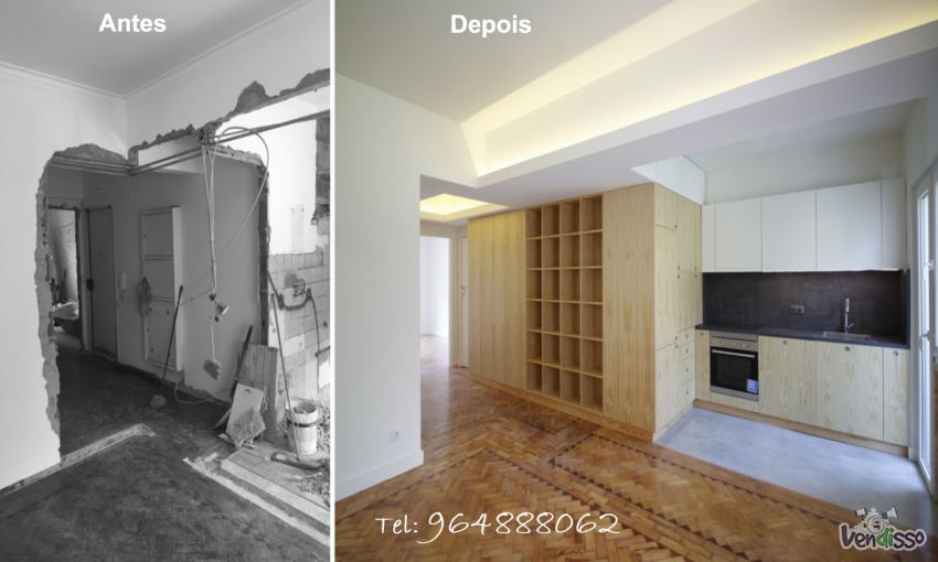 3. Renovação de Apartamentos, Restauro de Apartamento, Reabilitação de apartamentos, Remodelação de Apartamentos, Remodelação Casa de banho, Remodelaçã de Cozinha, Pintura Apartamentos, Reparação telhado, 964 4