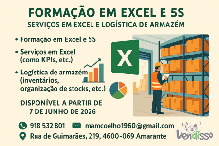 Formação e Serviços em Excel e Metodologia 5S
